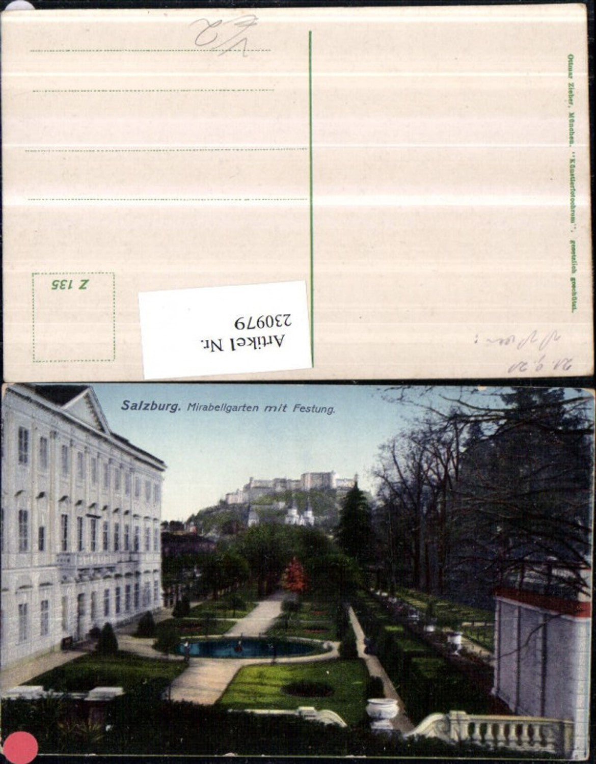 230979,Salzburg Mirabellgarten Garten m. Festung pub Ottmar Zieher 135