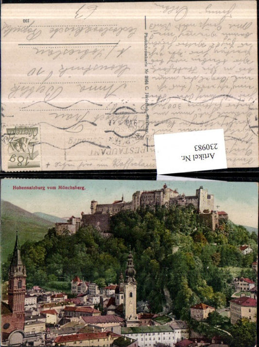 230983,Salzburg Teilansicht Festung Hohensalzburg v. Mönchsberg