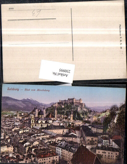 230995,Salzburg Totale Blick v. Mönchsberg