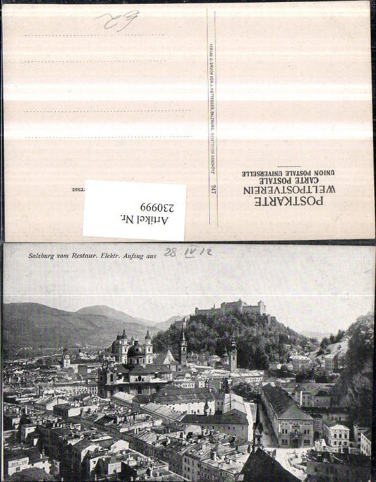 230999,Salzburg Totale v. Elektrischen Aufzug aus