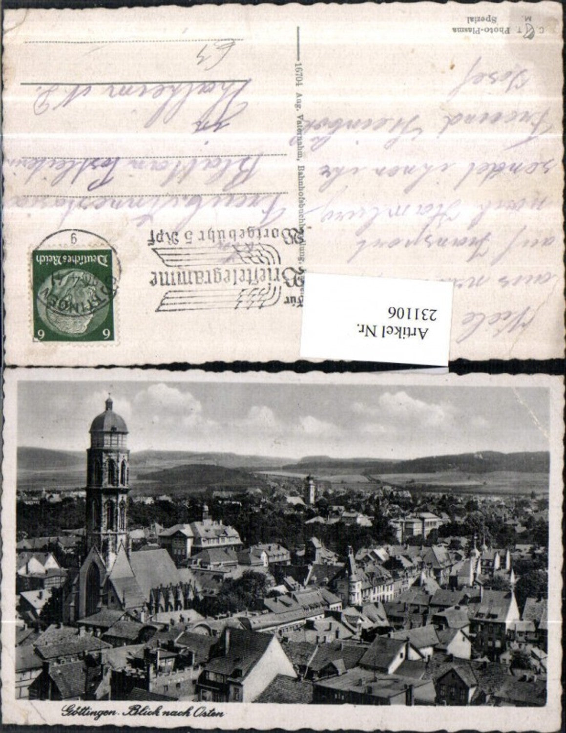 231106,Göttingen Totale Blick nach Osten Kirche