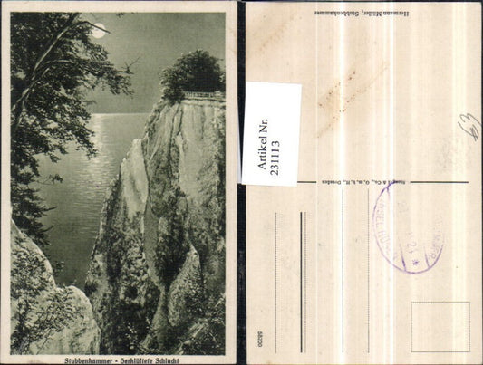 231113,Insel Rügen Stubbenkammer Zerklüftete Schlucht Partie