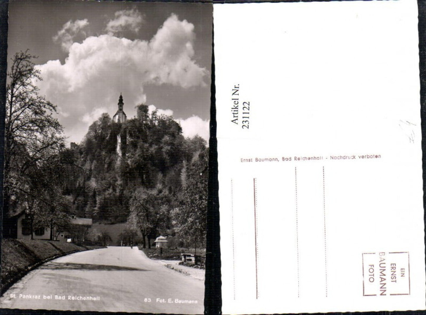 231122,St. Pankraz b. Bad Reichenhall Straßenansicht Kirche