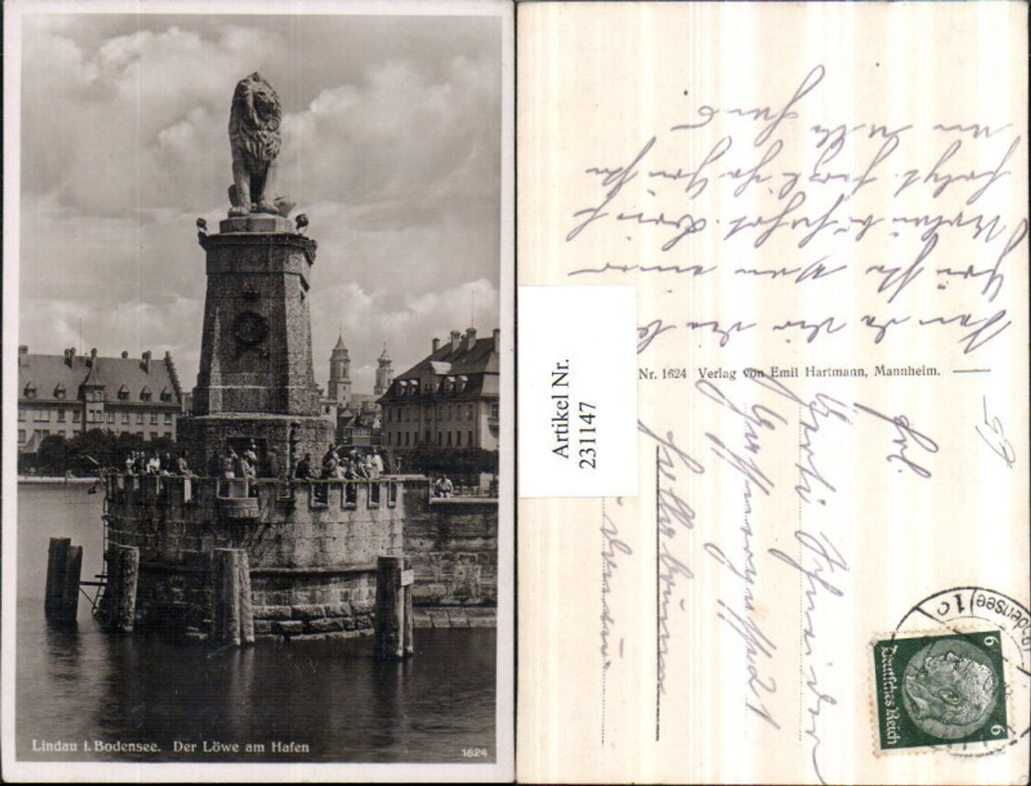 231147, Lindau on Lake Constance The Lion at the Harbor