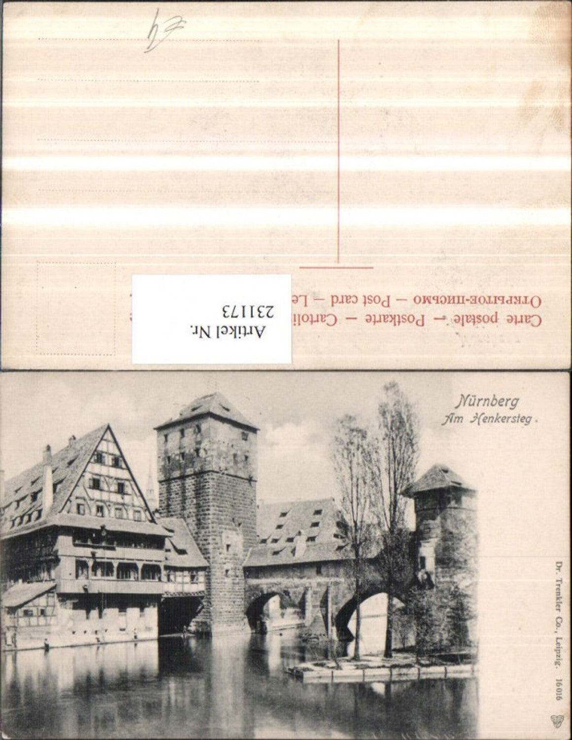 231173,Nürnberg Am Henkersteg Turm Partie