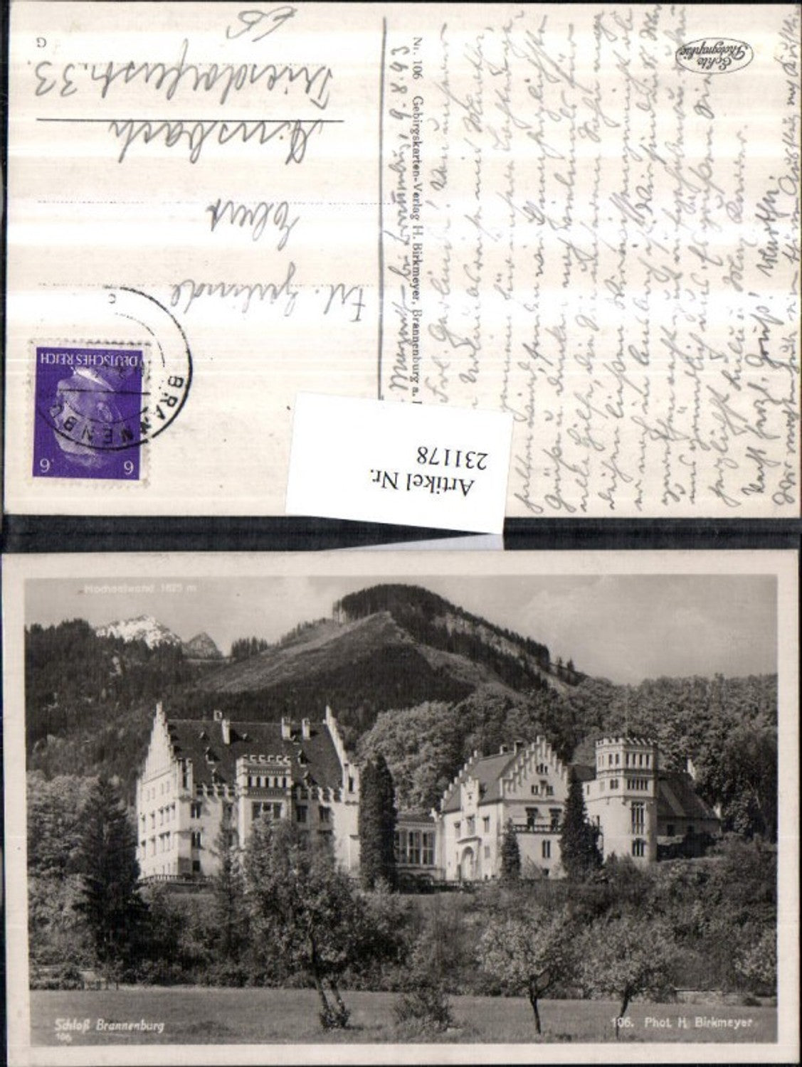 231178,Schloss Brannenburg m. Hochsalwand