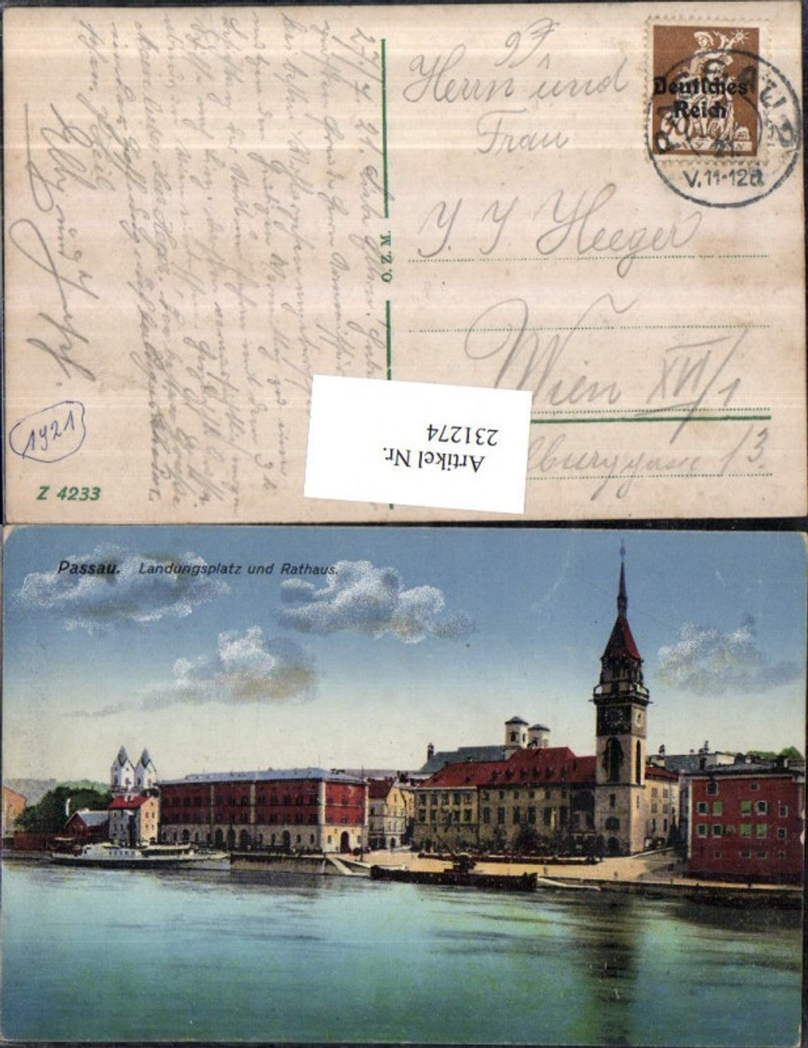 231274,Passau Landungslatz u. Rathaus pub Ottmar Zieher 4233
