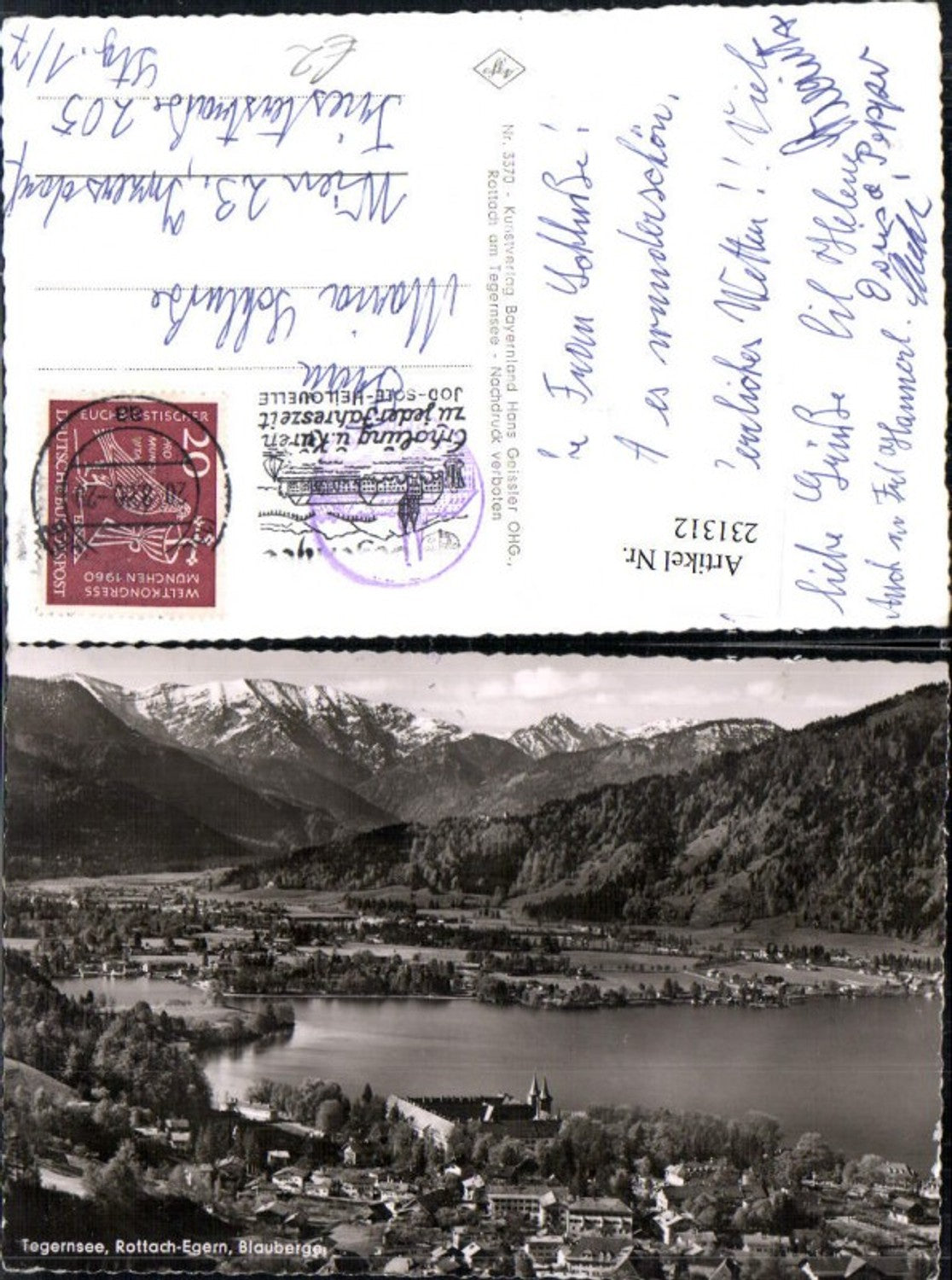 231312,Tegernsee See Rottach-Egern Totale Blauberge
