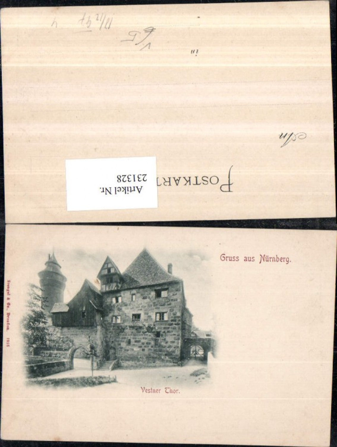231328,Gruß aus Nürnberg Vestner Tor Turm pub Stengel u. Co 1216