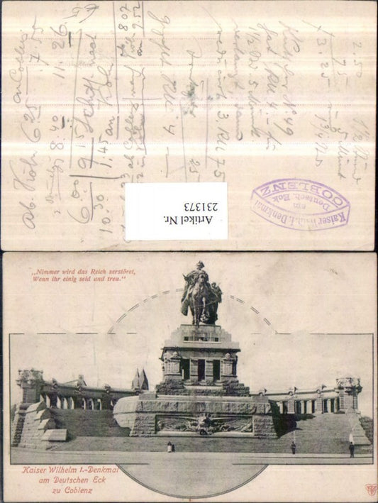 231373,Kaiser Wilhelm-Denkmal am Deutschen Eck in Koblenz