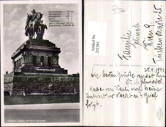 231381,Koblenz Kaiser Wilhelm-Denkmal am Deutschen Eck