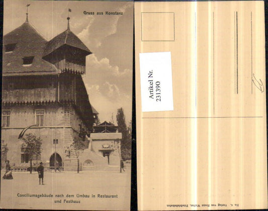 231390, Greetings from Constance, Concilium Building, building after conversion into a restaurant and festival hall