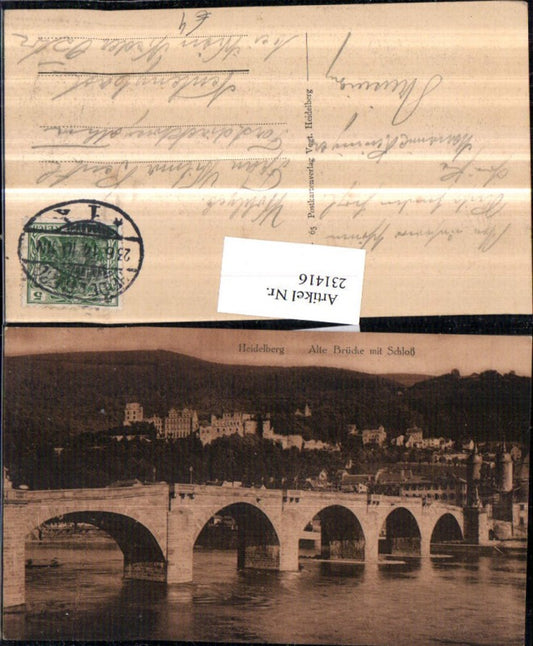 231416, Heidelberg old bridge with castle