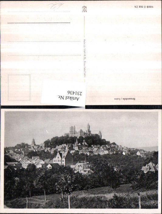 231436,Braunfels a. d. Lahn Totale m. Burg