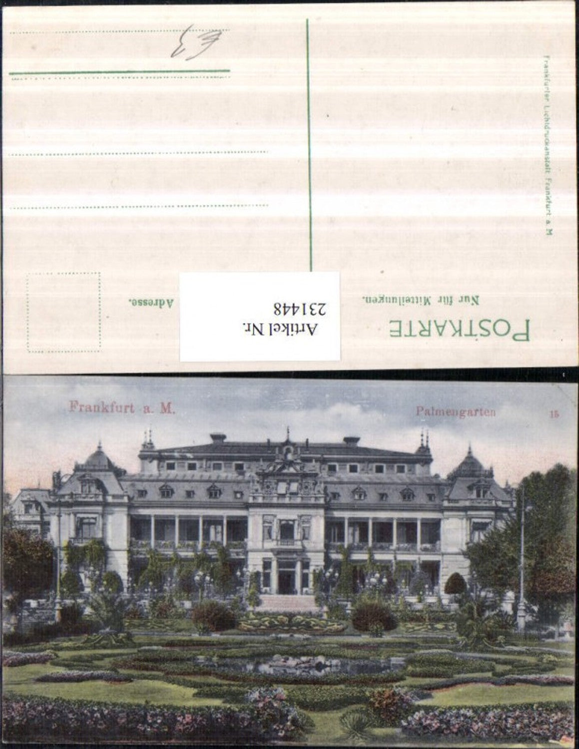231448,Frankfurt a. Main Palmengarten Garten Gebäude