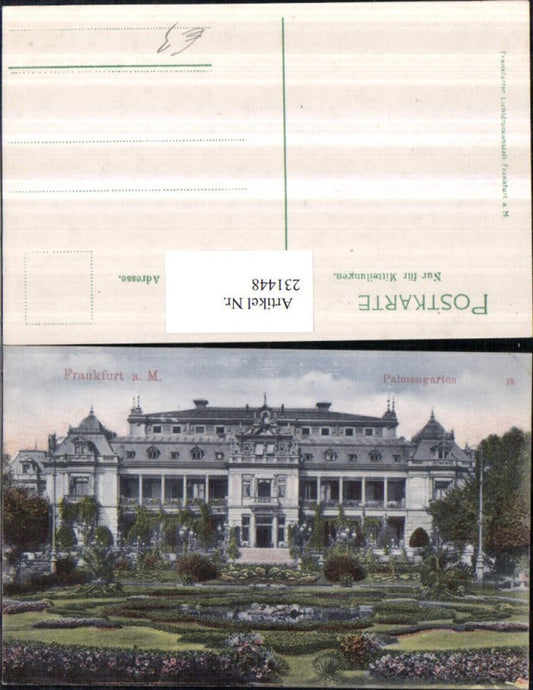 231448,Frankfurt a. Main Palmengarten Garten Gebäude