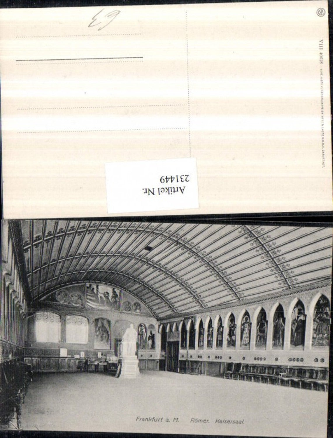 231449,Frankfurt a. Main Römer Kaisersaal Innenansicht