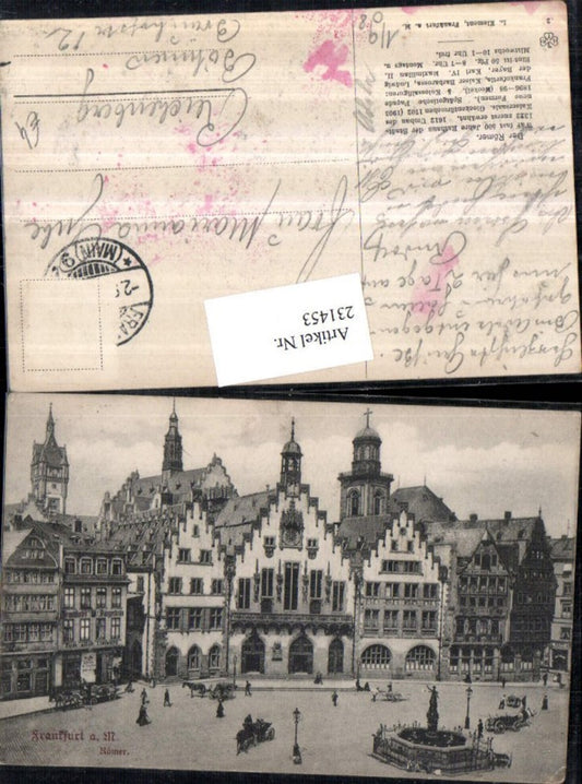 231453,Frankfurt a. Main Römer Häuser Brunnen