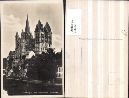 231454,Limburg a. d. Lahn Dom v. d. Lahnbrücke