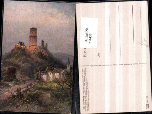 231457,Künstler AK N. Astudin Godesburg Burg b. Bad Godesberg