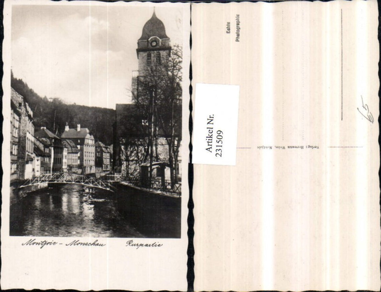 231509,Montjoie Monschau i. d. Eifel Partie Turm Brücke