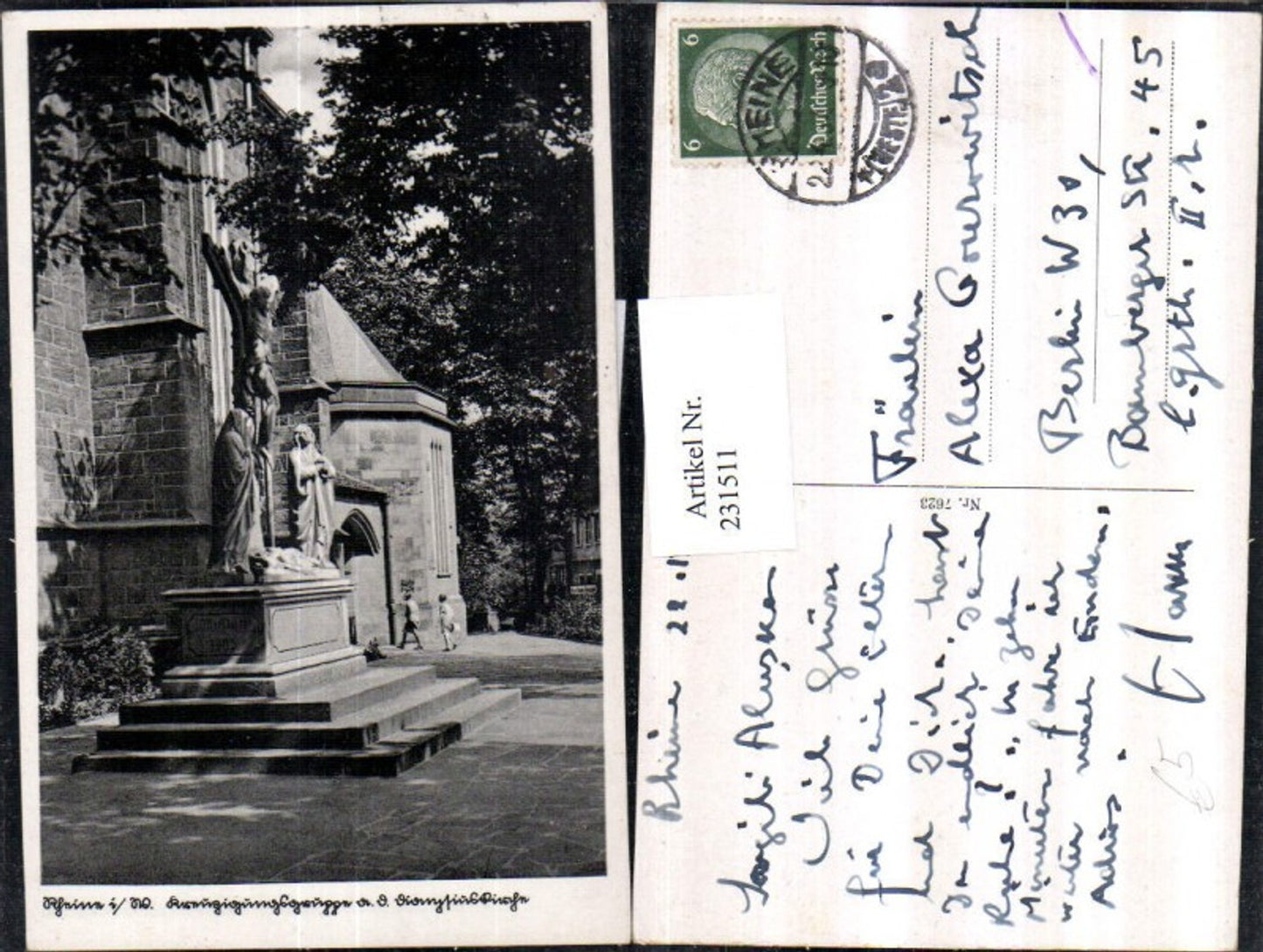 231511,Rheine in Westfalen Kreuzigungsgruppe an d. Kirche