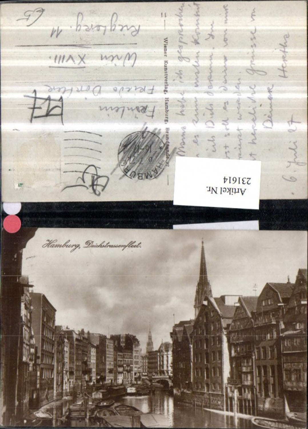 231614,Hamburg Deichstraßenfleet Partie Gondeln