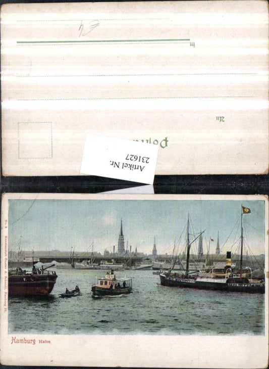 231627,Hamburg Hafen Segelschiffe Dampfer Boote
