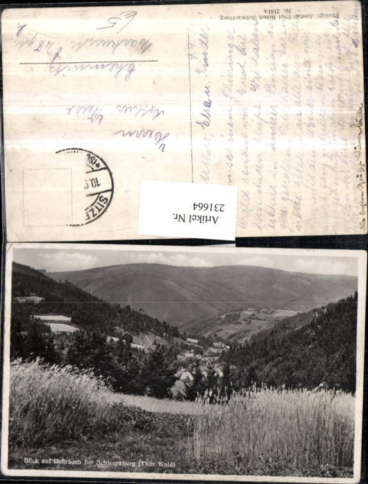 231664, View of Rohrbach near Schwarzburg in the Thuringian Forest