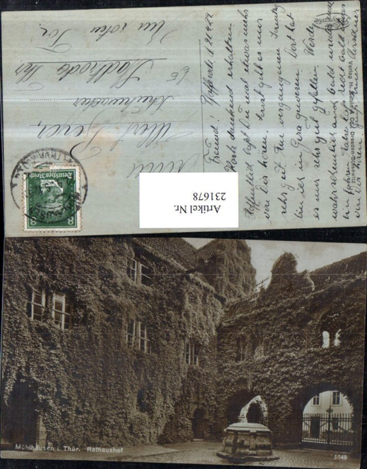 231678,Mühlhausen in Thüringen Rathaushof Hof