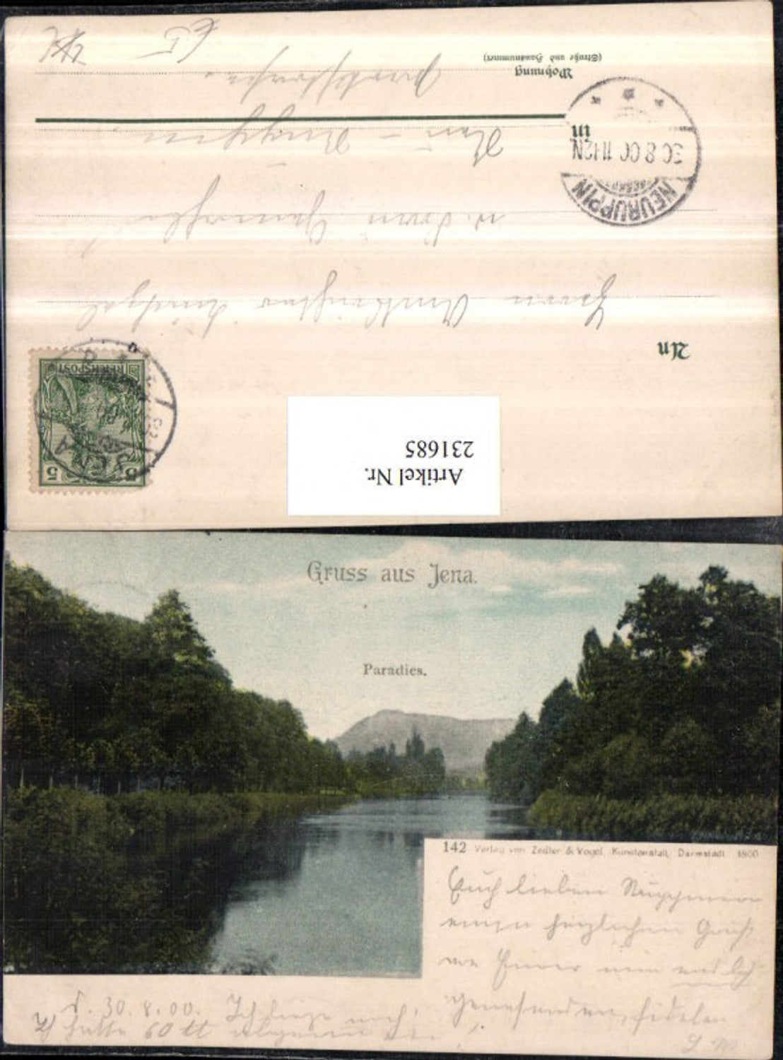 231685,Gruß aus Jena Paradies Fluss Wald Partie