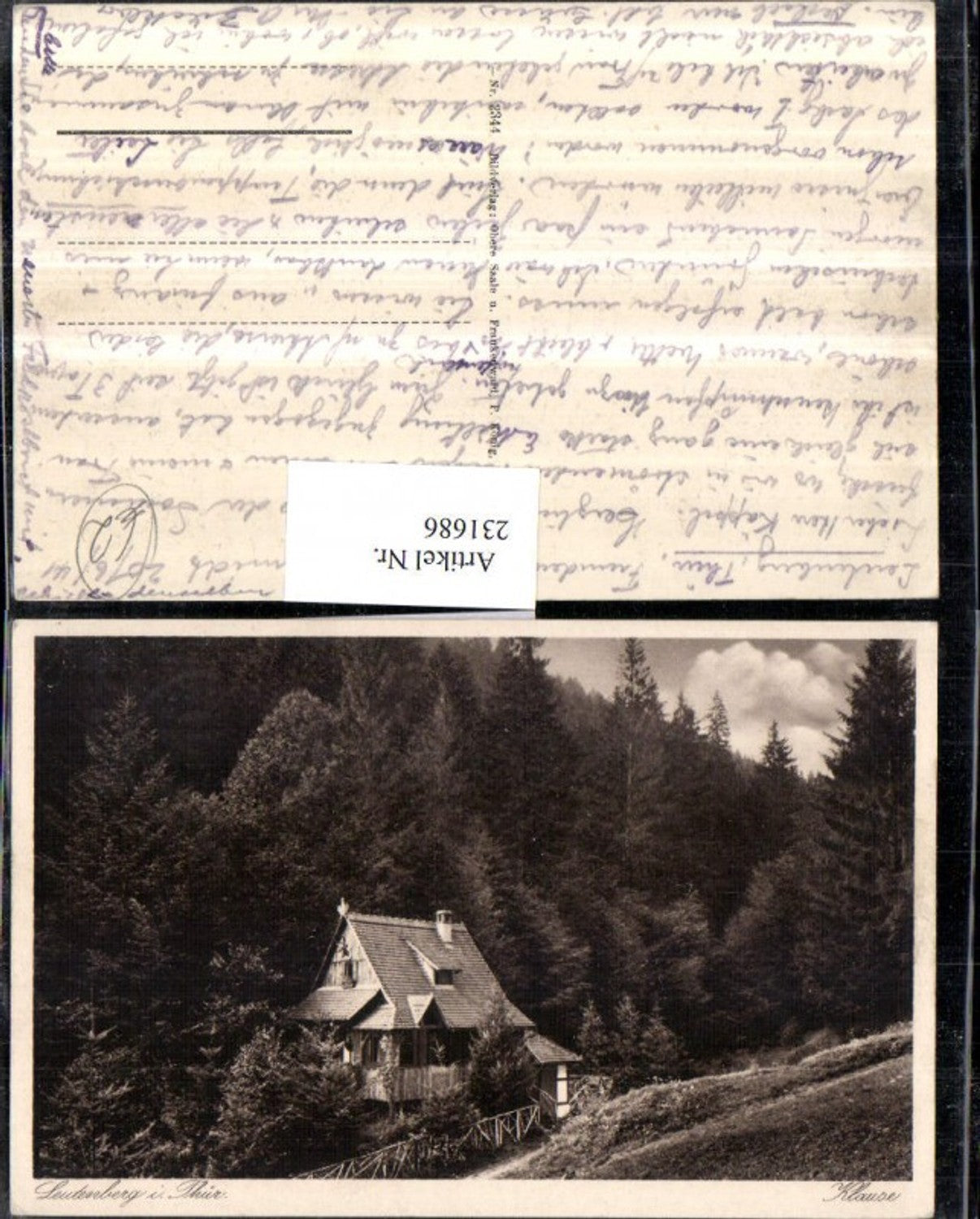 231686, Leutenberg in Thuringia, Klause Hütte Wald