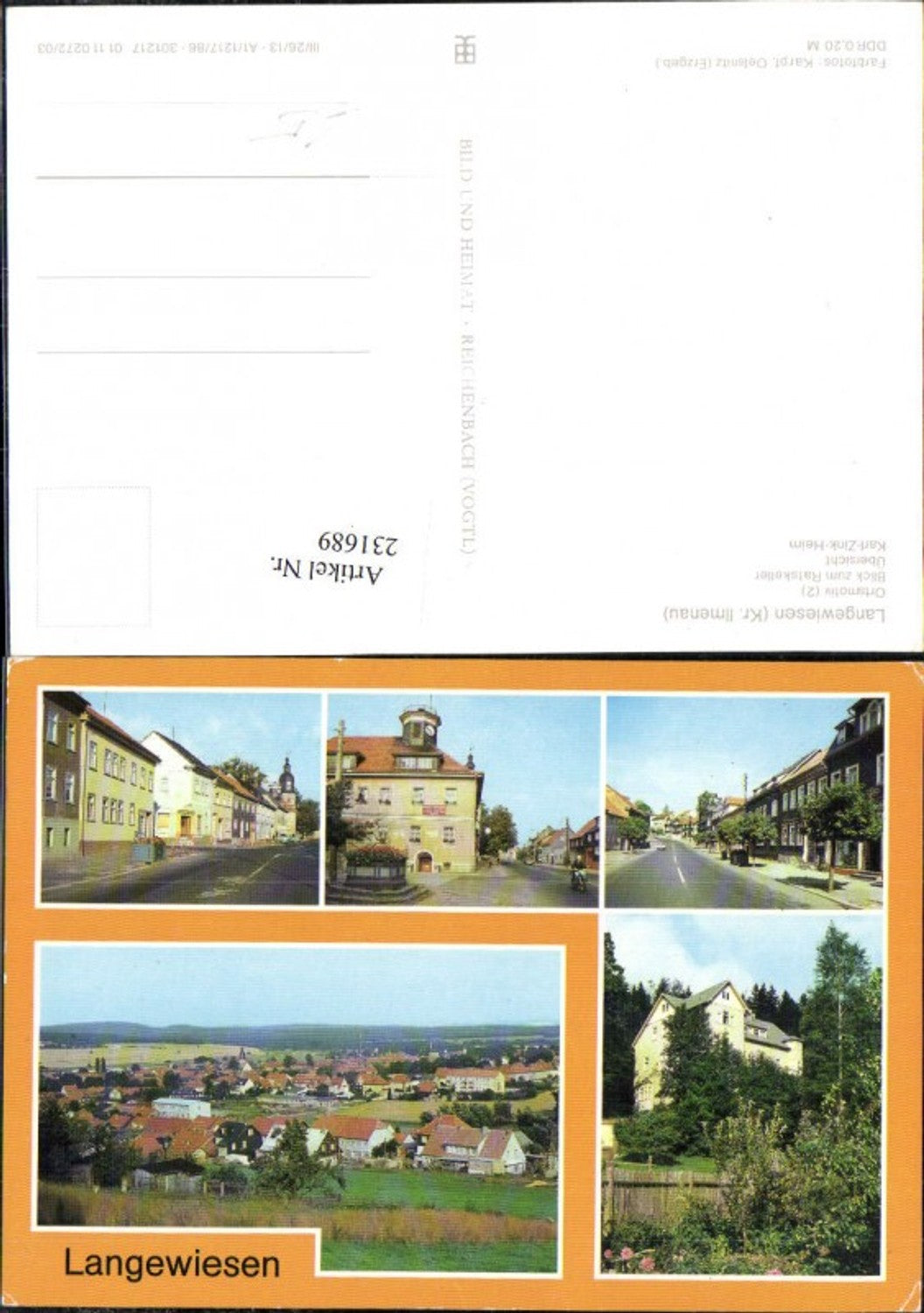 231689,Langewiesen Totale Motiv Ratskeller Karl-Zink-Heim Straßenansicht Mehrbildkarte