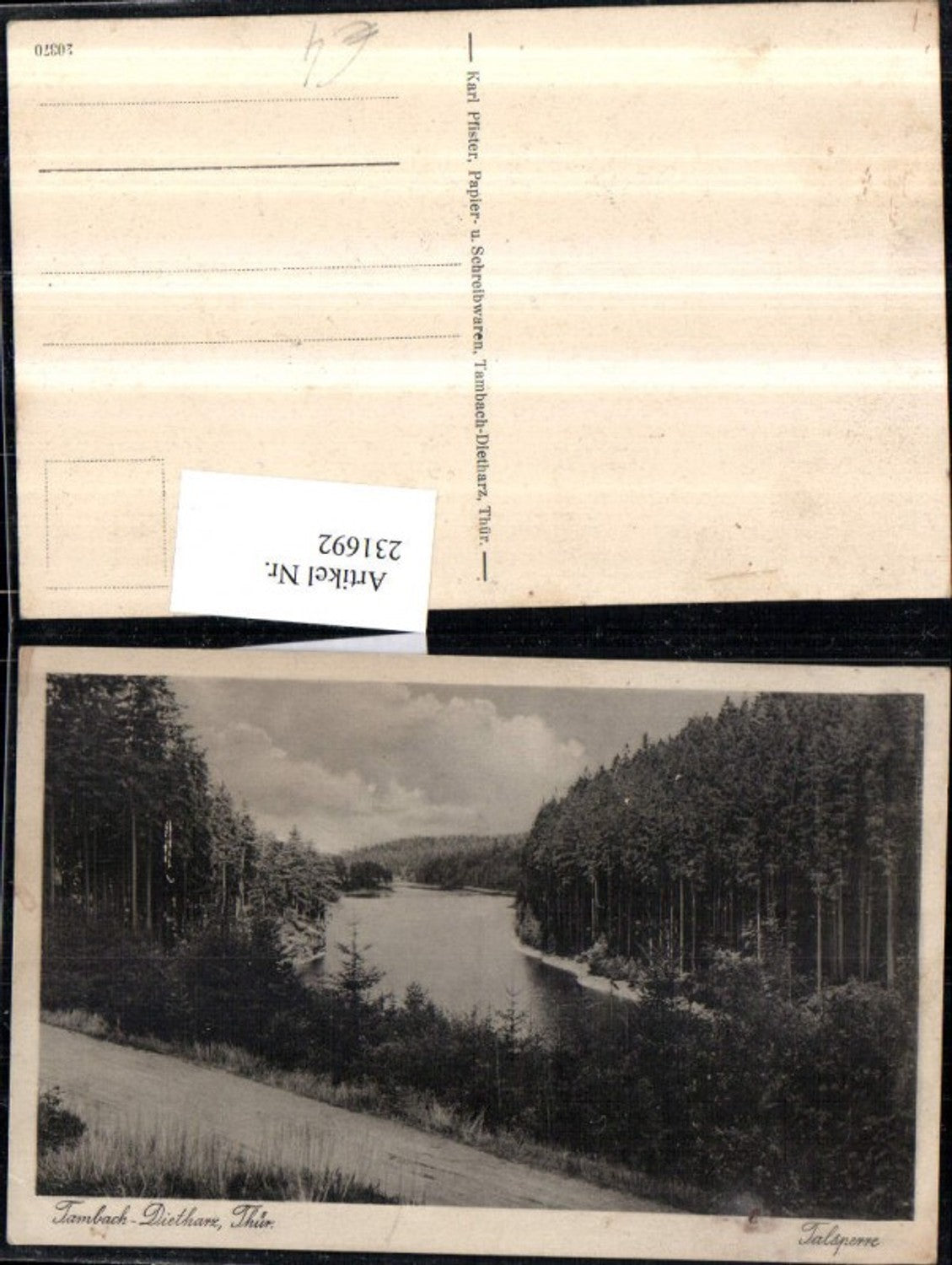 231692,Tambach Dietharz in Thüringen Talsperre Partie