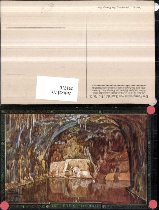 231710,The Fairy Grottoes of Saalfeld in Thuringia The middle spring grotto
