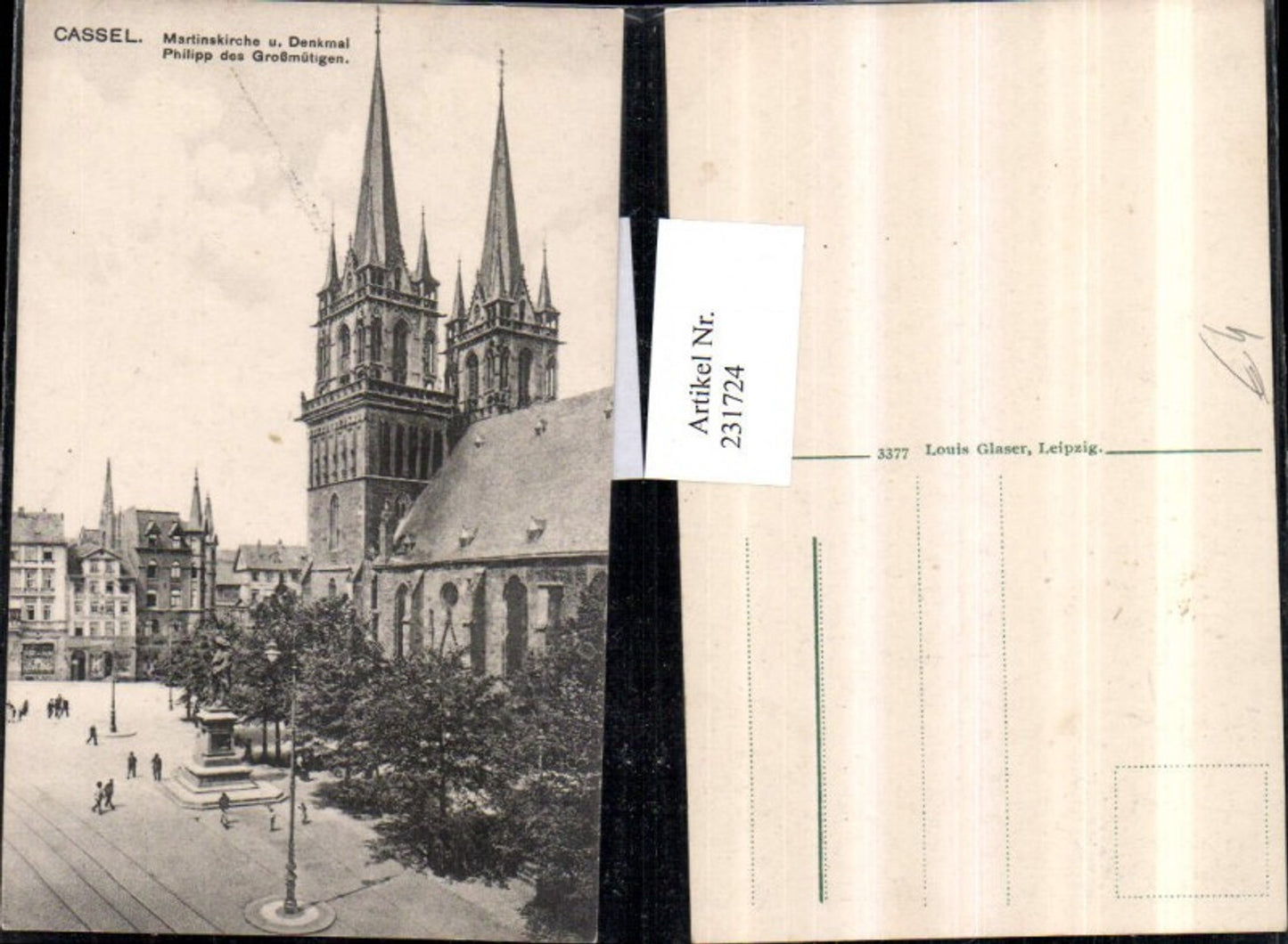 231724,Kassel Martinskirche Kirche u. Denkmal Philipp d. Großmütigen