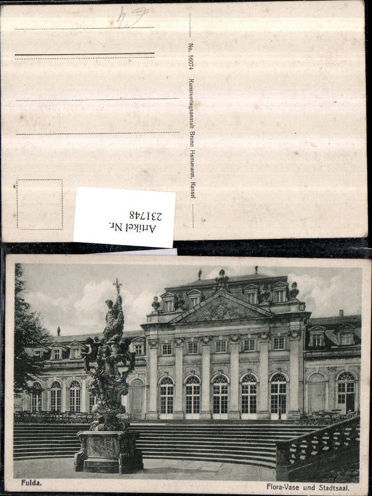 231748,Fulda Flora-Vase Denkmal u. Stadtsaal