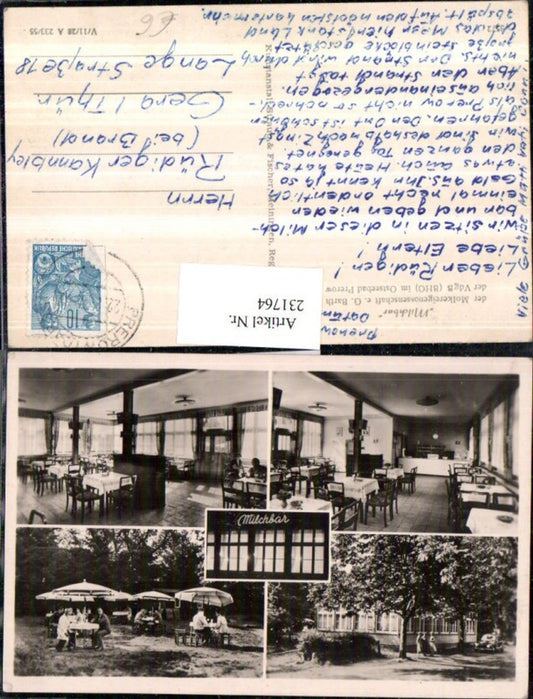 231764,Ostseebad Prerow Milchbar Innenansicht Terrasse Mehrbildkarte