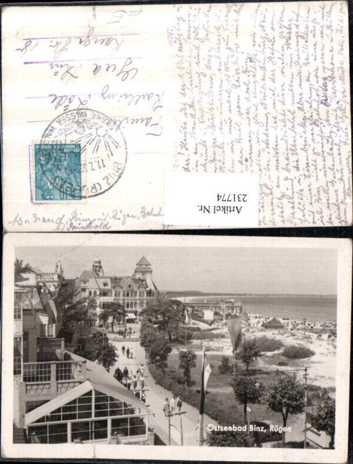 231774,Ostseebad Binz auf Rügen Promenade Strand