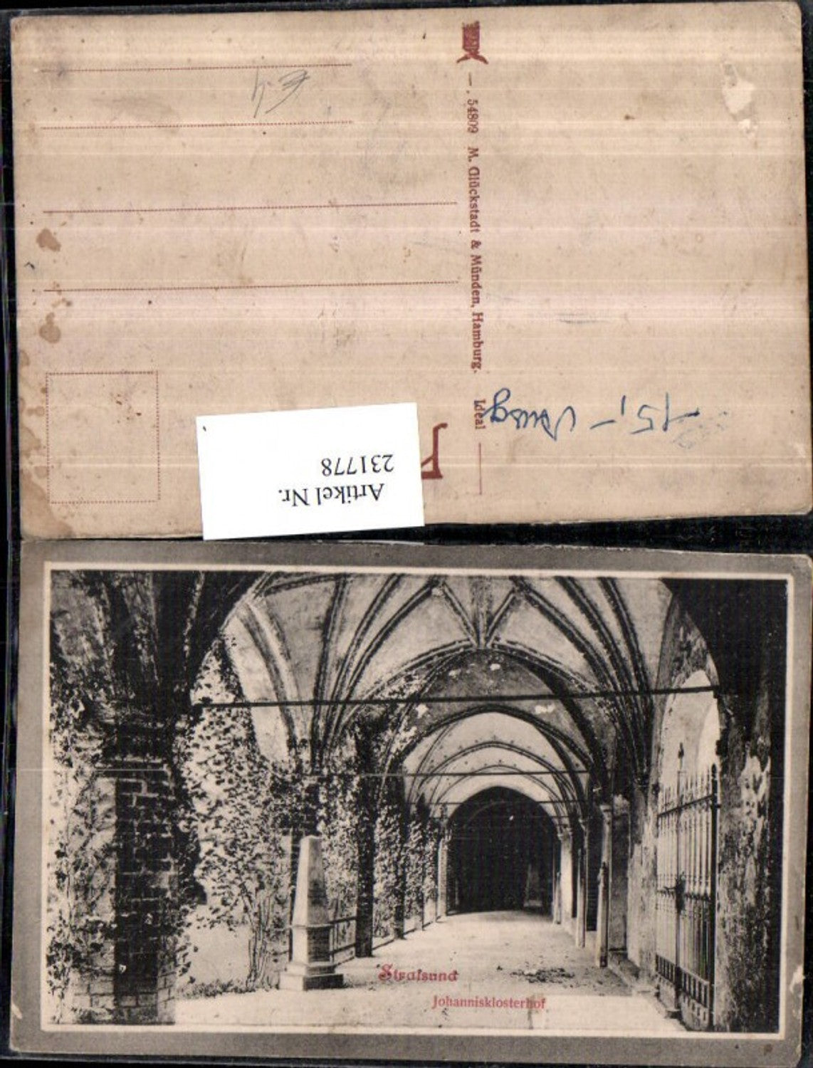 231778,Stralsund Johannisklosterhof Kloster Arkaden Gang