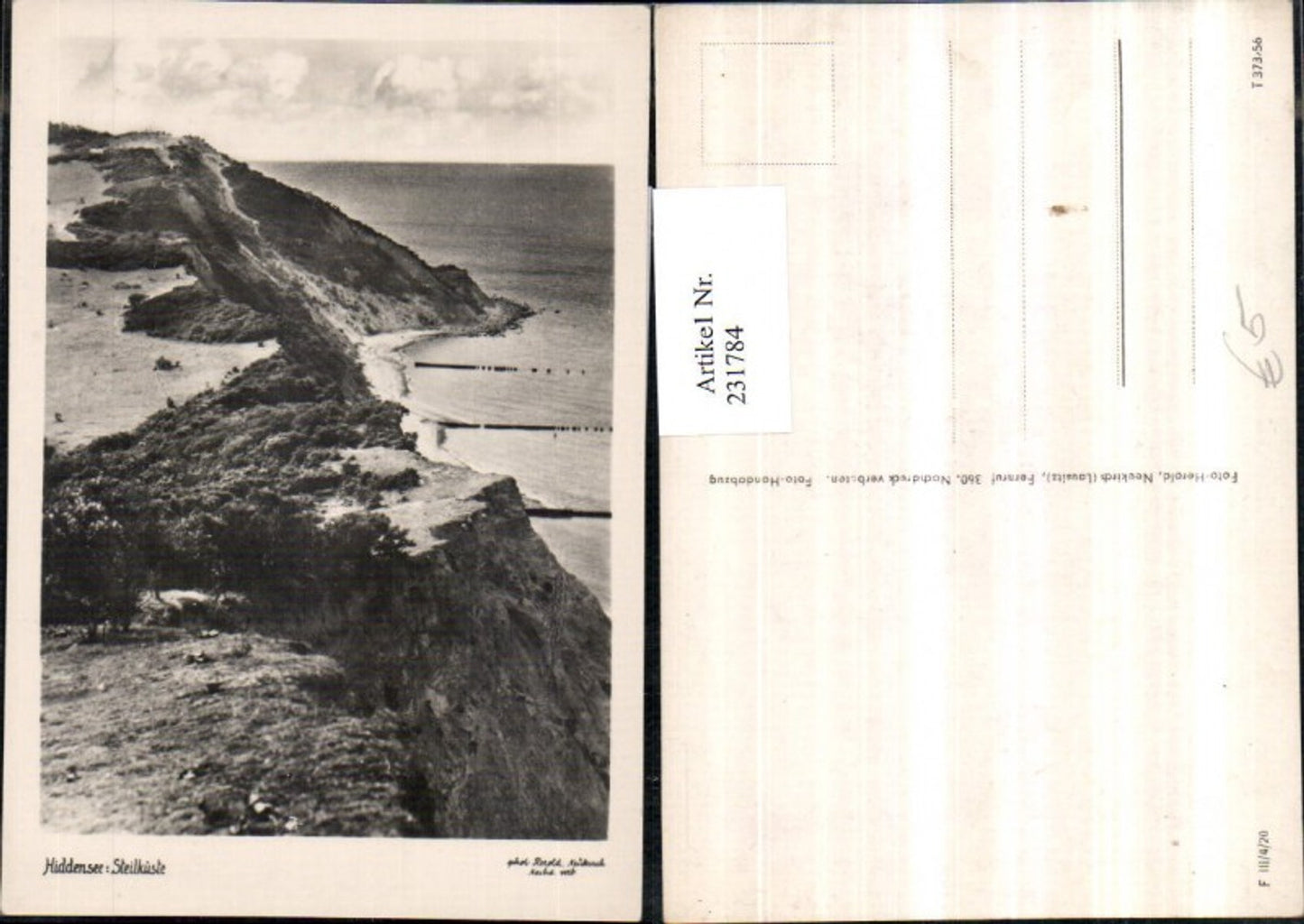 231784,Hiddensee Steilküste Partie