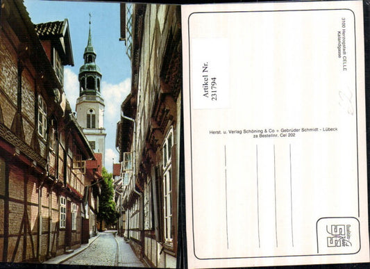 231794,Celle Kalandgasse Straßenansicht Turm