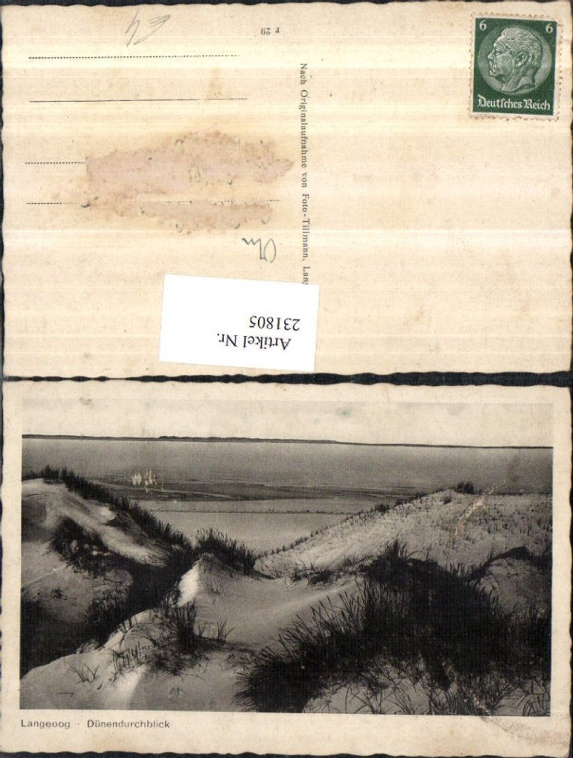 231805,Langeoog Dünendurchblick Dünen Partie