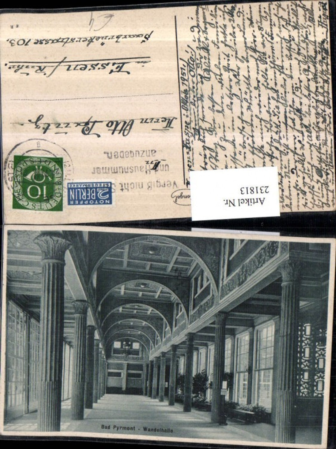 231813,Bad Pyrmont Wandelhalle Innenansicht