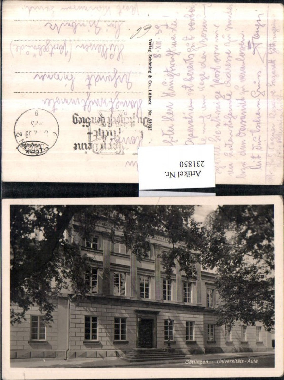 231850,Göttingen Universitäts-Aula Gebäude