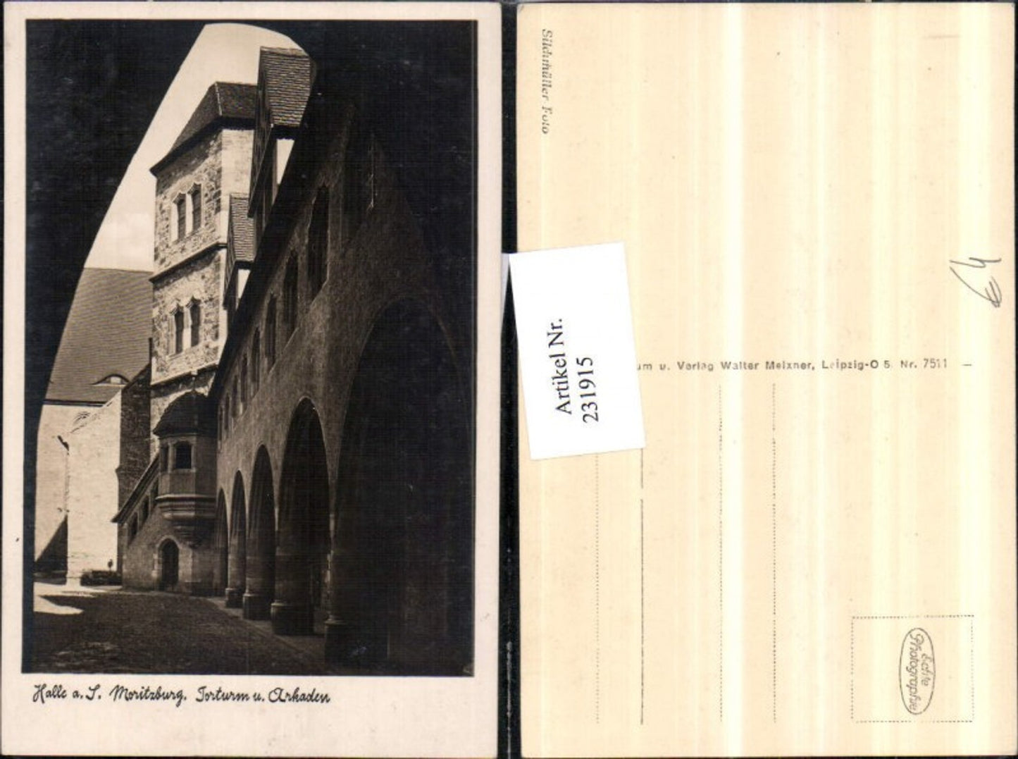 231915,Halle an d. Saale Moritzburg Torturm u. Arkaden