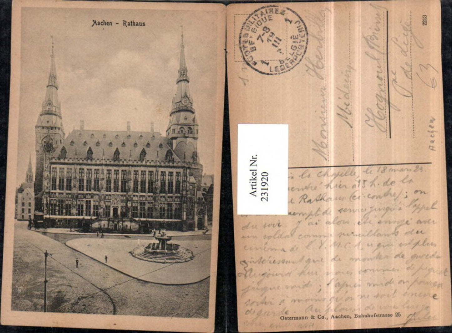 231920,Aachen Rathaus Brunnen