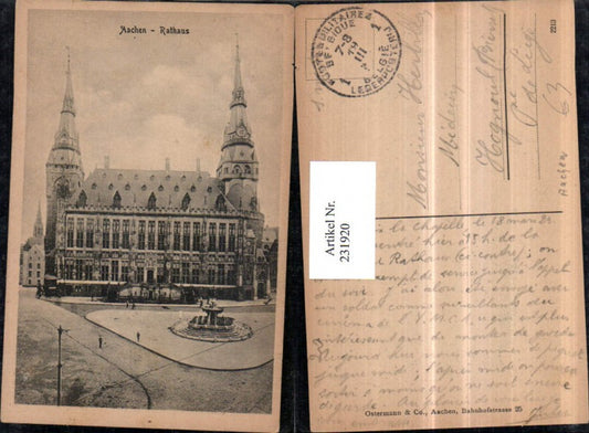 231920,Aachen Rathaus Brunnen