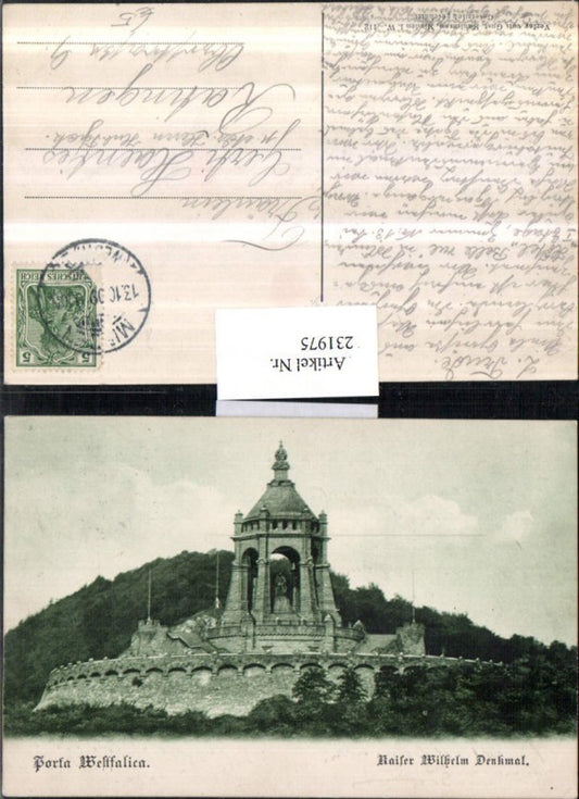 231975,Porta Westfalica Kaiser Wilhelm Denkmal