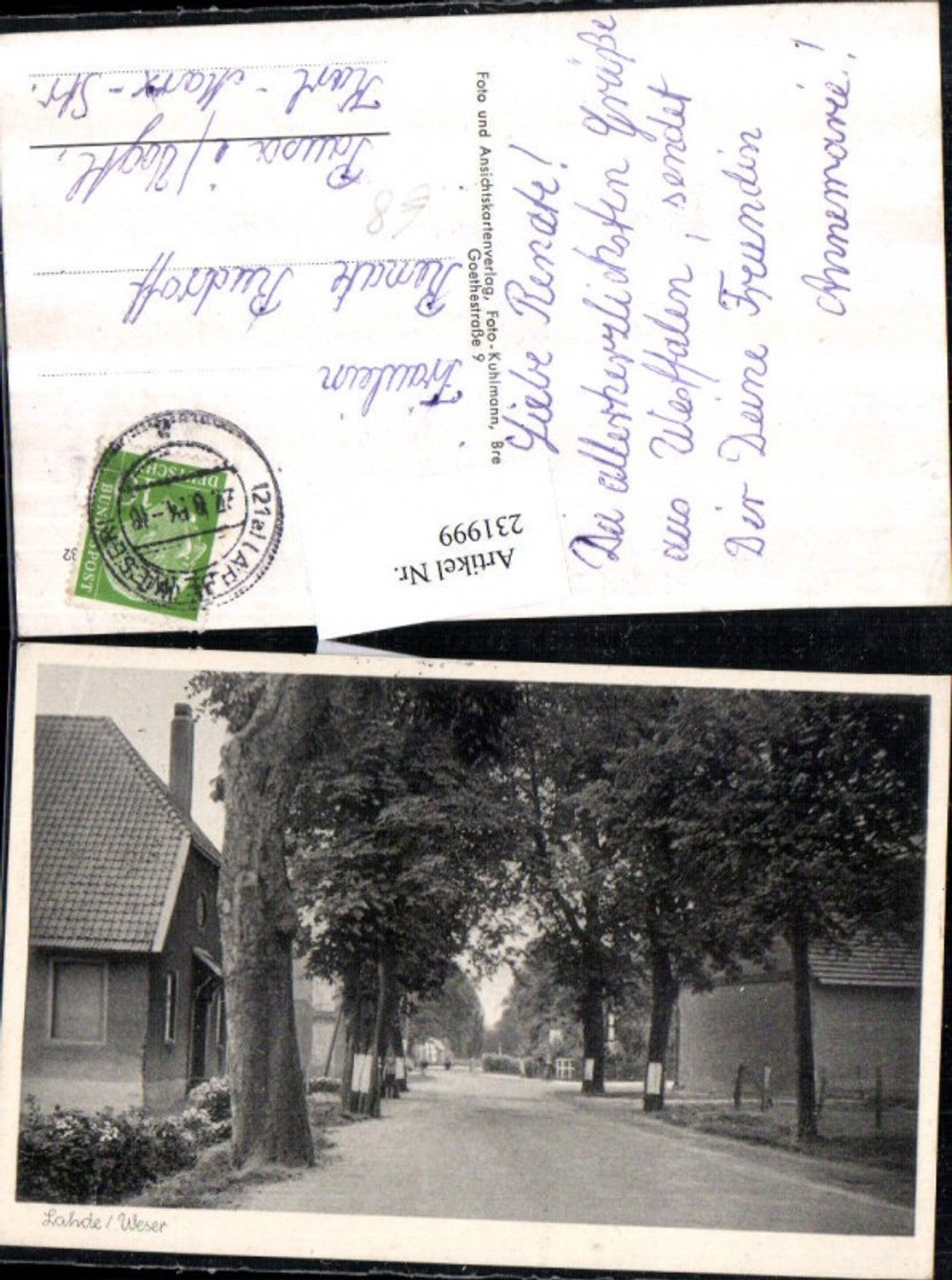 231999,Lahde an d. Weser Petershagen Straßenansicht